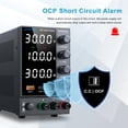 thumbnail image 3 of Fuente de alimentación DC WANPTEK POWER 0-30 V 0-10 A con USB y tipo C, 3 of 9