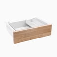 thumbnail image 1 of Desky Minimal Under Desk Drawer - Natural Rubberwood / White, 1 of 10