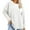 White, variant on LYXSSBYX Sweatshirts for Women Loose Fit Womens Oversized Sweatshirts 2024 Casual Crewneck Long Sleeve Knit Tops Pullover