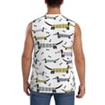 thumbnail image 4 of Fotbe Men's Dachshund Dog Puppy Print Men's Sleeveless Muscle Tank Tops Casual T-Shirts for Gym Workout Beach-X-Large, 4 of 8