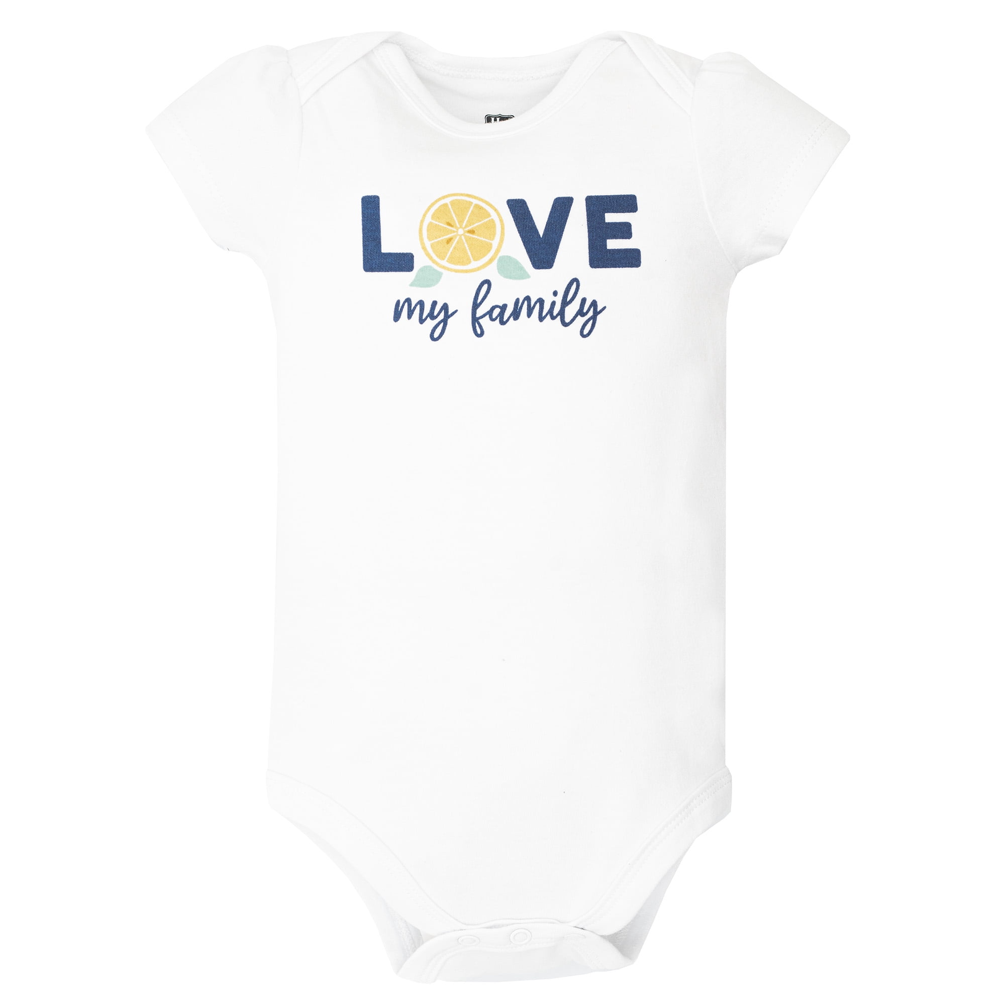 Hudson Baby Infant Girls Cotton Bodysuits 5-Pack, Main Squeeze Lemon, Preemie