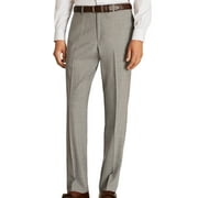 New Brooks Brothers Men's Regent Fit Wool Trousers, Light Gray, Waist: 40, 5735-6