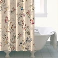 thumbnail image 4 of Pioneer Flower Floral Print Pattern Shower Curtain 72"x84" ,Bathroom Decorative Shower Curtains Set with 12 Hooks,Modern Waterproof Washable Shower Curtain, 4 of 6