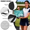 thumbnail image 6 of Uorisanigo Golf Cart Seat Covers Non-Slip Beach Shell Sea Turtle Golf Cart Seat Towel Blanket with 4 Front Pockets Golf Cart Accessories Suitable for EZGO, Club Car & More 2-Seat Carts, 6 of 7