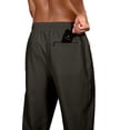 thumbnail image 5 of Youclos Mens 4-Way Stretch Sweatpants Joggers: Breathable, dual contrast zipper pulls and zipper pocketsAthletic Pants for Gym Casual Daily, 5 of 6