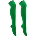 thumbnail image 5 of Women Thigh High Socks Extra Long Warm Knit Over Knee High Boot Stockings Striped Thigh Highs Leg Warmers, 5 of 5