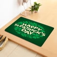 thumbnail image 6 of Happy St. Patrick's Day Door Mat Green Shamrock Clover Print Front Door Mat Felt Doormat for Indoor Outdoor Kitchen Home Decor, 16x24in, 6 of 6