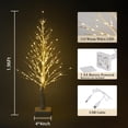 thumbnail image 2 of BIRCH Tree Tabletop Lights, 1.96FT Simulation Tree Lamp Indoor, Battery Operated & USB Power, Lighted Bonsai Tree for Festival Wedding Decorations, 2 of 9