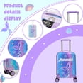 thumbnail image 4 of Kids Carry on Luggage Sets for Girls Lightweight Suitcases with Wheels Hardshell with Travel Pillow School Backpaak for Toddler Travel Essential, 4 of 7