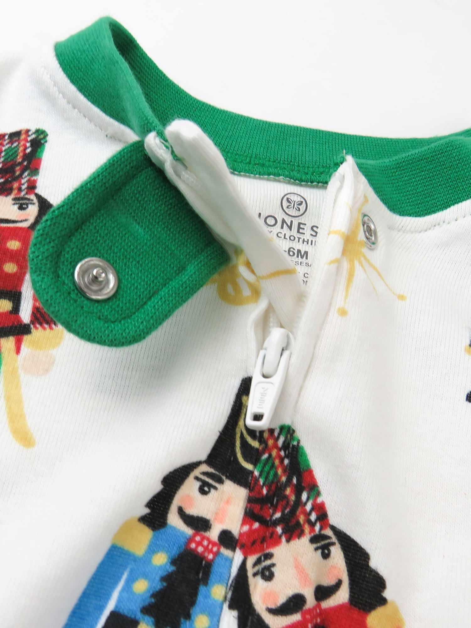 Honest Baby Clothing Organic Cotton Boy or Girl Long Sleeve Christmas Sleep N Play, Newborn to 9 Months