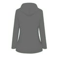 thumbnail image 2 of HTNBO Hooded Solid Color Rain Coats for Women Outdoor Windproof Plus Size Rain Jackets, 2 of 3
