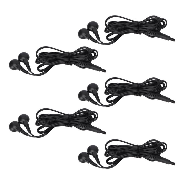 TENS Unit Wire, 2.35mm Plug Multi Functional Electrode Wire 5pcs 2 Snap Connectors For Physiotherapy Machine