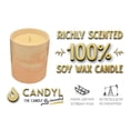 thumbnail image 5 of 100% Soy Wax Candle in Pink Marble Ceramic Jar 15oz 60+ Hour, 5 of 5