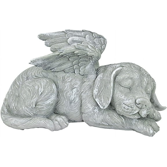 Design Toscano Dog Memorial Angel Pet Statue: Stone