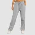 thumbnail image 5 of Women's Athletic Petite Sweatpants with Pockets and Drawstring for Sports Activities, 5 of 6