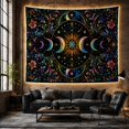 thumbnail image 5 of Woman Holding Glowing Lotus Tapestry Wall Hanging, 5 of 6