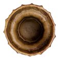thumbnail image 4 of Bloomingville Modern Pleated Stoneware Vase, Brown, 4 of 5