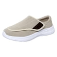 thumbnail image 4 of Rokment Orthopedic Walking Shoes for Women Elderly Plantar Fasciitis with Arch Support Lightweight Confortable Mesh Non Slip Work Tennis Nursing Sneakers Beige Size 6.5, 4 of 5