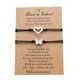 thumbnail image 1 of Pulseras Colgantes De Amor De Mariposa Ahuecadas De Acero Inoxidable, Pulsera Tejida De Acero Inoxidable Para Madre E Hija 2 Unids/Set Serendint AP005990-00, 1 of 6
