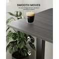 thumbnail image 5 of Kyspho Height Adjustable Electric Standing Desk, 55 x 28 Inches Sit Stand up Desk, Large Memory Computer Home Office Desk with Two-Piece Desktop (Grey), 5 of 8