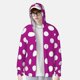 thumbnail image 2 of Balery Purlpe And White Polka Dot Sudadera ligera de manga larga con capucha y protección solar UPF 50+ para hombre y mujer, ideal para pesca y running-XX-Large, 2 of 7