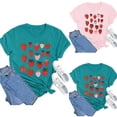 thumbnail image 2 of Luwomo T-Shirts for Women Summer Strawberry Printed Short Sleeve Round Neck Loose Tee Casual Tops, 2 of 3