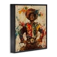 thumbnail image 2 of Stupell Industries Modern El Mexicano with Paint Splatters Black Framed Giclee Art, 12 x 12, by Marta Wiley, 2 of 8