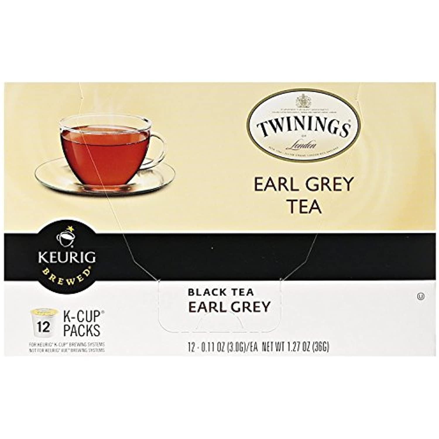 Twinings Tea Earl Grey Tea, K-Cup, 12 Ct