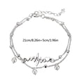 thumbnail image 3 of Pulsera de tobillo para mujer, estilo moderno, cadena dorada y plateada, pulsera tobillera para playa, conjunto de tobilleras, 3 of 6