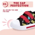 thumbnail image 4 of FUNCOO PLUS Toddler Kids Light Up Sneakers Boys Canvas Shoes, Racing Car, Size 1, 4 of 7