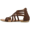 thumbnail image 3 of Journee Womens Hanni Gladiator Flat Sandals, Widths Available, 3 of 10