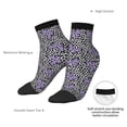 thumbnail image 6 of Fuzoiu Purple Butterflies Print Adult Socks, Crew Moisture-wicking Socks, Unisex Cushion Crew Socks,Casual Sports Ankle Socks, 6 of 7