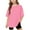 Hot Pink, variant on Cethrio Girls T Shirts Size 10-12 T, Summer Athletic Casual Loose Fit Short Sleeve Tops Hot Pink
