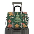 thumbnail image 2 of FORMRS 16" Laptop Bag Carrying Sleeve Case with Handle Travel Shoulder Briefcase, Brown Christmas Gingerbread, 2 of 8