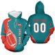thumbnail image 3 of Sudadera con capucha de fútbol americano personalizada con nombre y número para hombre, jersey con estampado 3D, novedad en sudaderas con capucha para mujer, sudadera de moda Harajuku y2k, 3 of 5
