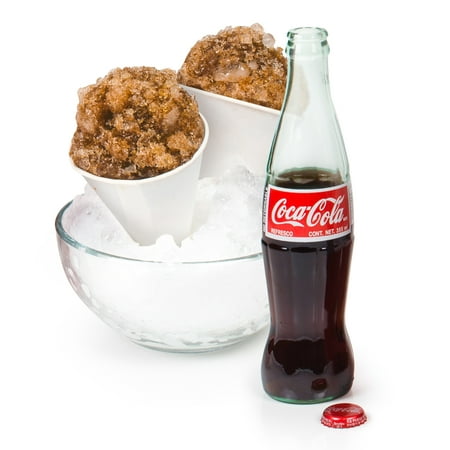 Nostalgia SCM550COKE Coca-Cola Snow Cone Maker & Shaved Ice Storage - Red/White