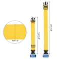 thumbnail image 2 of 2" x 6.5' Luggage Strap Polyester Adjustable Suitcase Belt for Travel Packing Bag Closure Identify, Yellow 4 Pack, 2 of 6