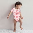 thumbnail image 3 of Kdxio Pigs Head And Donuts Pattern Unisex Baby Cotton Short Sleeve Bodysuits-2 Years, 3 of 5