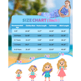 thumbnail image 7 of CARETOO Girls Swimsuit 3PCS Mermaid Tail Swimming Suits Kids Summer Tankini Set Multi Ruffled Halter Colorful Fish Scale Pattern Swimwear 4-10 Years Princess Bathing Suit, 7 of 7