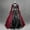 Red, variant on Turilly Women Fall Winter Gothic Retro Floral Print Ball Gowns Gowns Dress