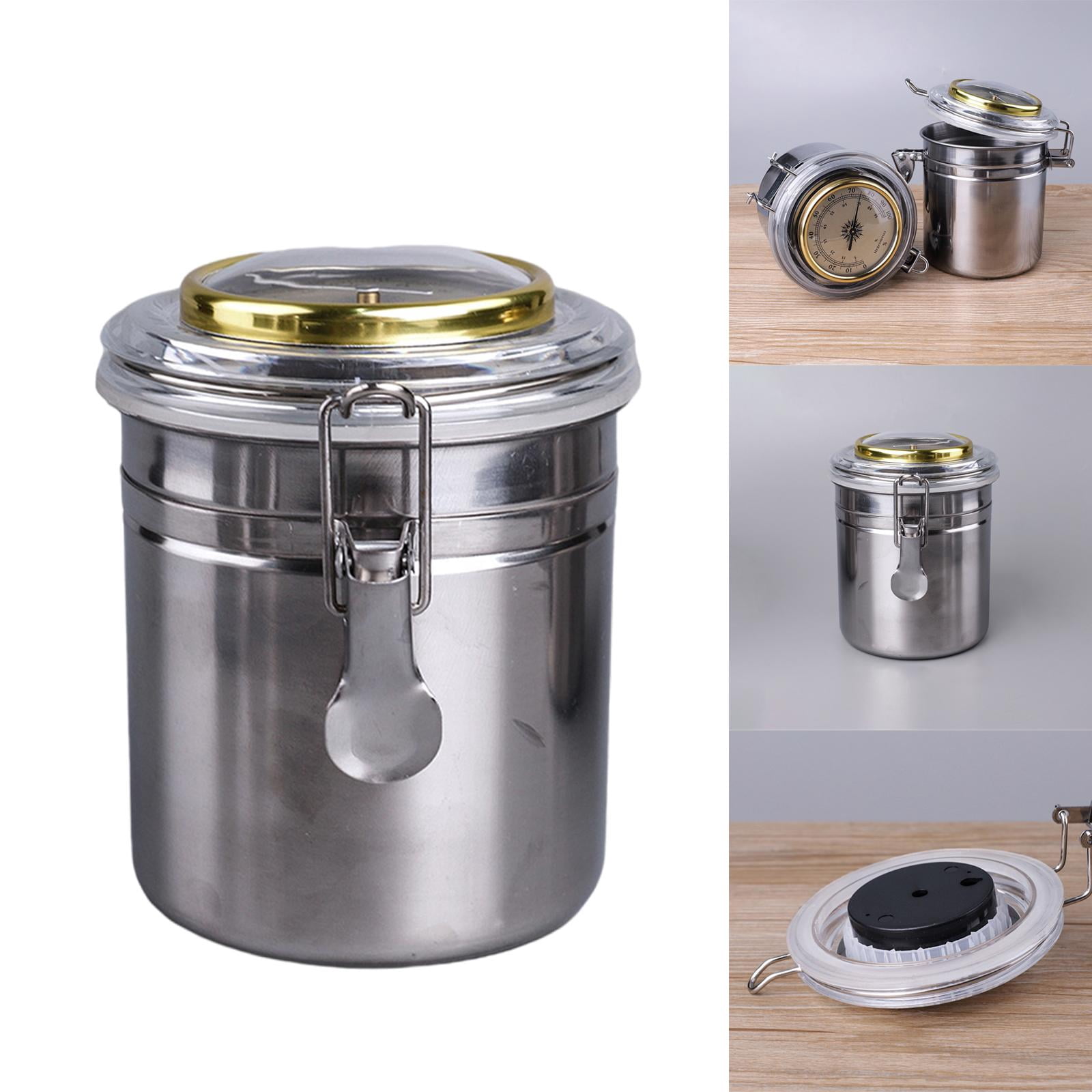Stainless Steel Jar with Hygrometer Humidifier Accessories Digital Pipe Case for