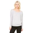 thumbnail image 1 of The Bella + Canvas Ladies Flowy Long Sleeve Off Shoulder T-Shirt - ATHLETIC HEATHER - XL, 1 of 3