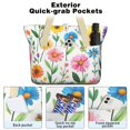 thumbnail image 2 of Tote Bag for Women - Floral Pattern Shoulder Bag - Large Utility Work Duffle Bag with Zipper Handbag for Travel, Work, Sprots, 2 of 5