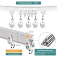 thumbnail image 4 of AIR-Ceiling Curtain Track, Flexible Bendable Ceiling Curtain Track Room Divider 12Ft Curved Curtain Rail Track Wall Mount RV Sliding Hospital Curtain Track System, Ceiling Track for Curtains Bay Wind, 4 of 4