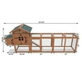 thumbnail image 4 of 120'' Chicken Coop for 2-6 Chickens Outdoor Wooden Rabbit Hutch Hen Poultry Pet House with Chicken Run Cage, Egg Box & Waterproof Roof Garden Backyard, 4 of 5