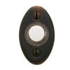 Baldwin 4852 2" X 1-1/8" Solid Brass Oval Door Bell - Bronze