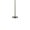 thumbnail image 3 of Chandelier Floor Lamp with Hanging Crystals and Floral Pattern Shade, Gold- Saltoro Sherpi, 3 of 4