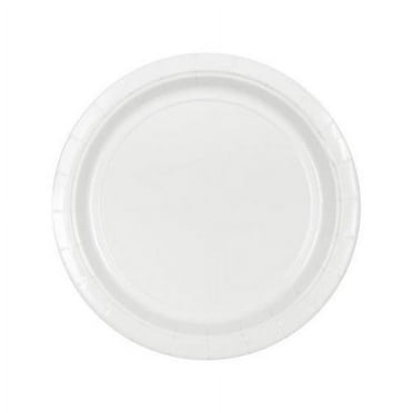 White 7" Paper Plates, 20 ct. - Party Supplies