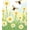 White, Pattern 4, variant on ODIKA 2'x3' Machine Washable Non-Slip Area Rug, Flying Worker Bee Springtime Blossom High Traffic Rug, Yellow, 681771