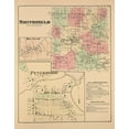 thumbnail image 2 of Whitman 20x24 White Modern Wood Framed Museum Art Print Titled - Smithfield New York Landowner - Whitman 1875, 2 of 4